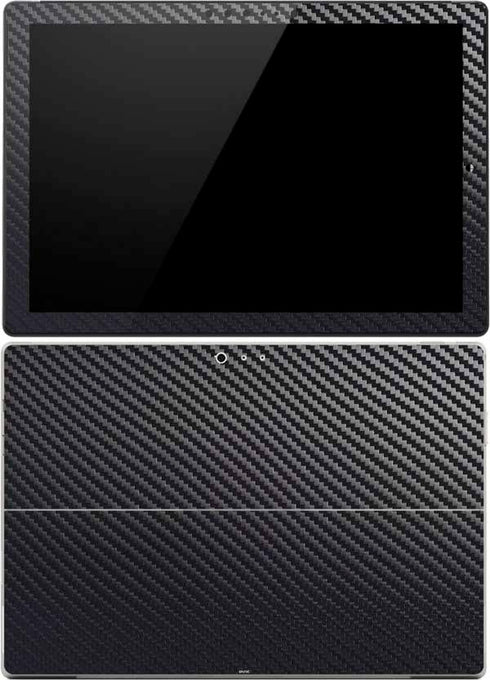 Black Carbon Fiber Specialty Texture Material Surface Pro (2017) Skin